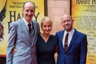 Jack Thorne, J. K. Rowling and John Tiffany