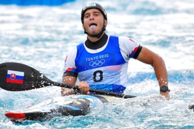 Japonsko OH2020 SR Vodný slalom K1 finále Grigar striebro