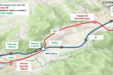 dobudovanie R1 s preložkou cesty I-66 cez Šalkovú