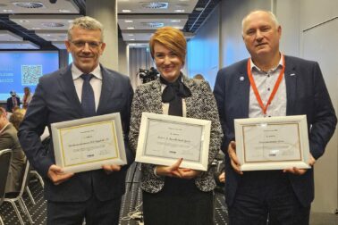 Zľava Robert Rusnák (Ružomberok), Miriam Lapuníková (Banská Bystrica) a Stanislav Škorňa (Martin)