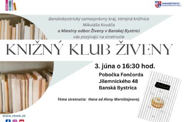 KNIŽNÝ KLUB Živeny 3.6.24