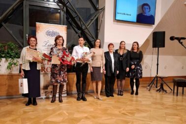 zena roka8 zľava 1.miesto Jarmila Buriková, Ľudmila Strmeňová (v zastúpení), Marta Výbohová, Zuzana Cantó, Dagmar Lapšanská, Michaela Dvorská, Ľubica Bullová