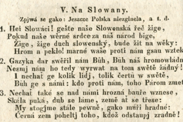 3. Na Slovany Belopotockého kalendár 1837