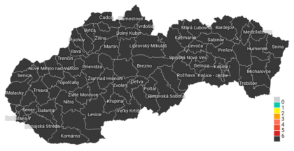 Mapa Slovenska podľa celonárodných kritérií