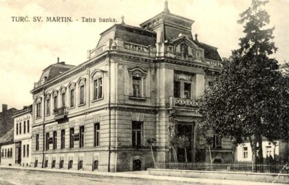 Budova Tatra banky v Turčianskom sv. Martine