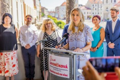 Diana Javorčíková v politickej kampani na primátorku mesta