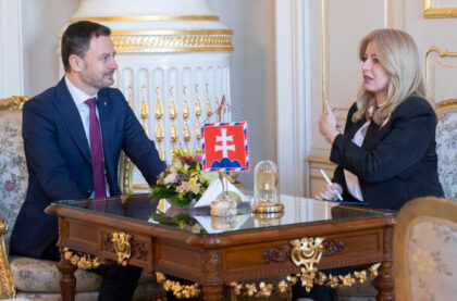 Eduard Heger a Zuzana Čaputová