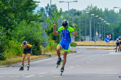 Pavol Dzurák v cieli inline maratónu