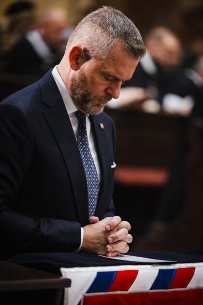 Prezident Peter Pellegrini na omši v šaštínskej bazilike minor