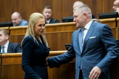 Denisa Saková a Robert Fico