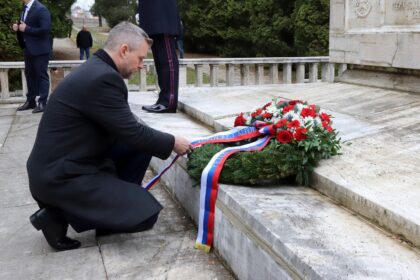 Prezident Peter Pellegrini na Ústrednom vojenskom cintoríne vo Zvolene